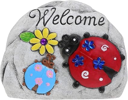 Amazon Com Yarnow Ladybug Stepping Stones Garden Raised Stones Garden Stone Decorative Stone Dacor Garden Outdoor