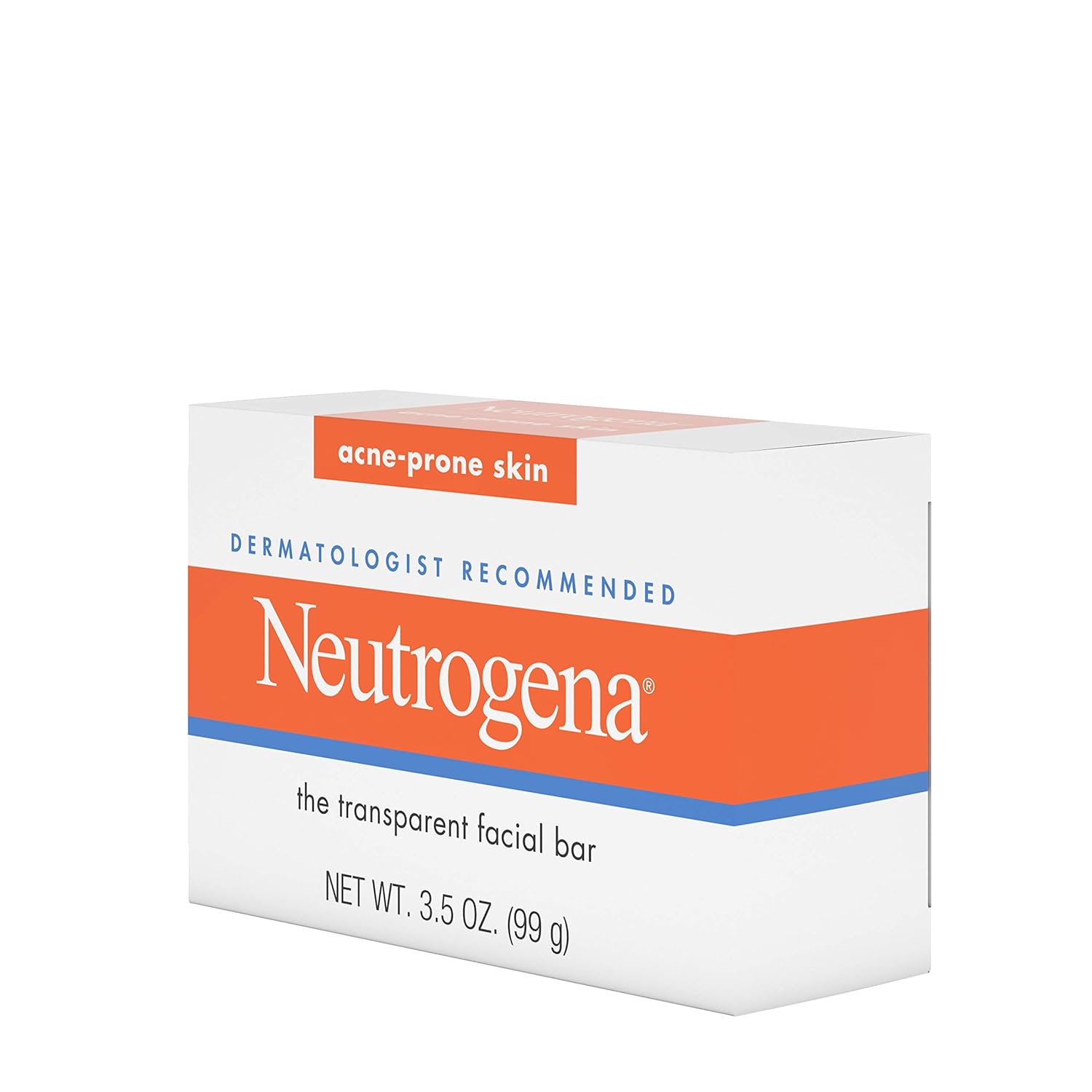 Neutrogena Facial Cleansing Bar Treatment for Acne-Prone Skin, Non-Medicated & Glycerin-Rich Hypoallergenic Formula with No Detergents or Dyes, 3.5 oz: Prime Pantry