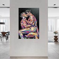 SDFWEFF Abstract Sexy Man Hot Muscle Gay Poster Gay
