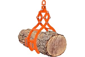 GAONALA 30inch Log Tongs, Log Grapple for Logging Tongs, Swivel Steel Skidding Tongs, 4 Claw Timber Claw Hook Eagle Claws Design Log Lifting Tongs for for Tractors, ATVs, Trucks, Forklifts 3000LBS Capacity