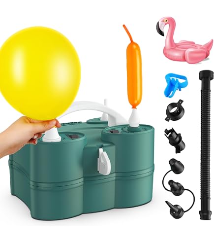 Bomba De Aire Eléctrica Nestling 600W – 5 Boquillas, Para Inflar Globos, Colchones O Piscinas