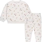Gerber Baby Girls' Toddler 2-piece Fleece Sweatshirt and Jogger Set