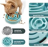 SUOXU Slow Feeder Dog Bowl Non Slip Puzzle Bowl Small Medium Dogs Cats view 5
