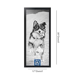 ArtToFrames 15x36 Inch Black Picture Frame, This