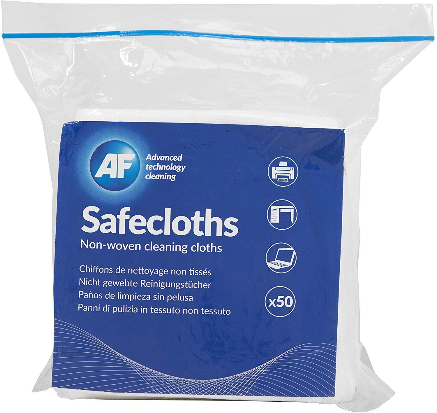 AF Safecloths General Use Absorbent Lint-free 340x320mm Ref SCH050 [Pack of 50], White