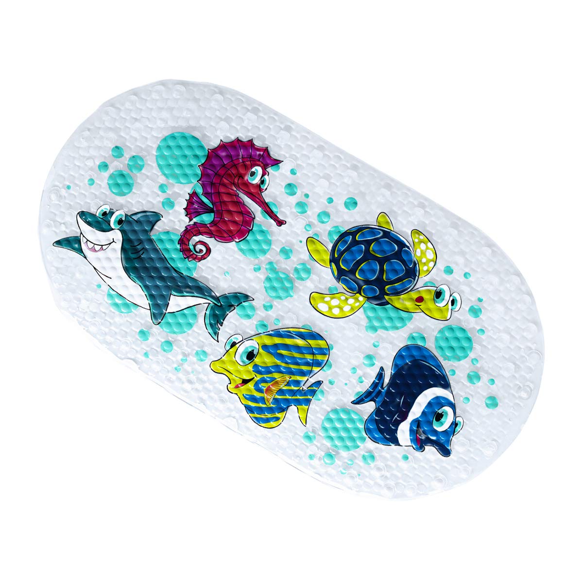 Ulable Bath Mat Non Slip for Kids/Baby/Children Anti Slip Shower Mat with Powerful Suction Cups,Environmental PVC,39 x 69cm.