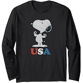 Peanuts Snoopy USA Long Sleeve T-Shirt
