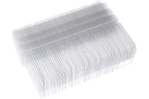 LOLIPPYY 50pcs Square Plastic Wax Melt Packaging Boxes 6 Cavity Pet Mold Containers for Candle Making and Soap Crafting