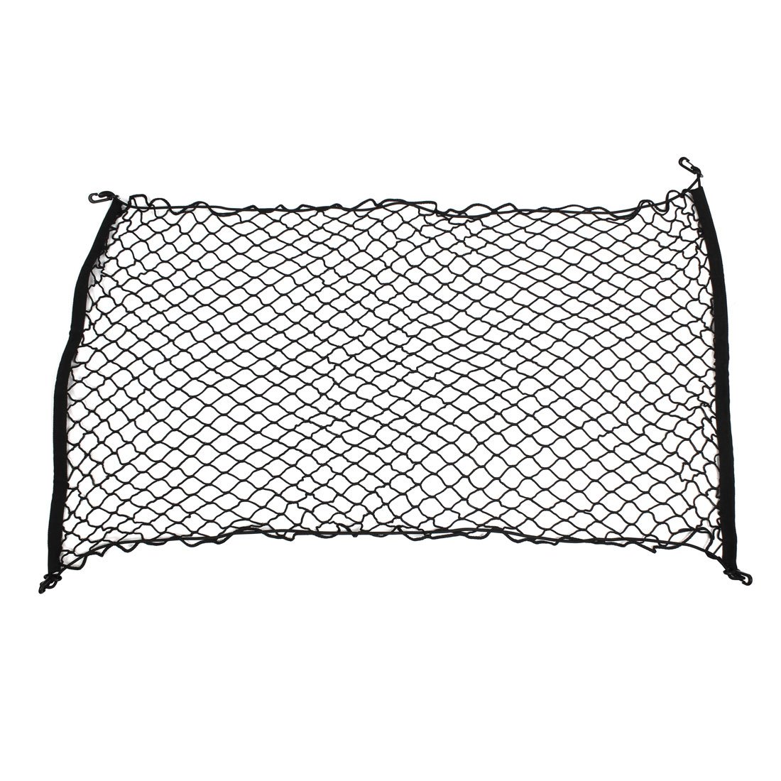 Sourcingmap Car Black Nylon Luggage Cargo Net Holder Elastic Storage 120x70cm