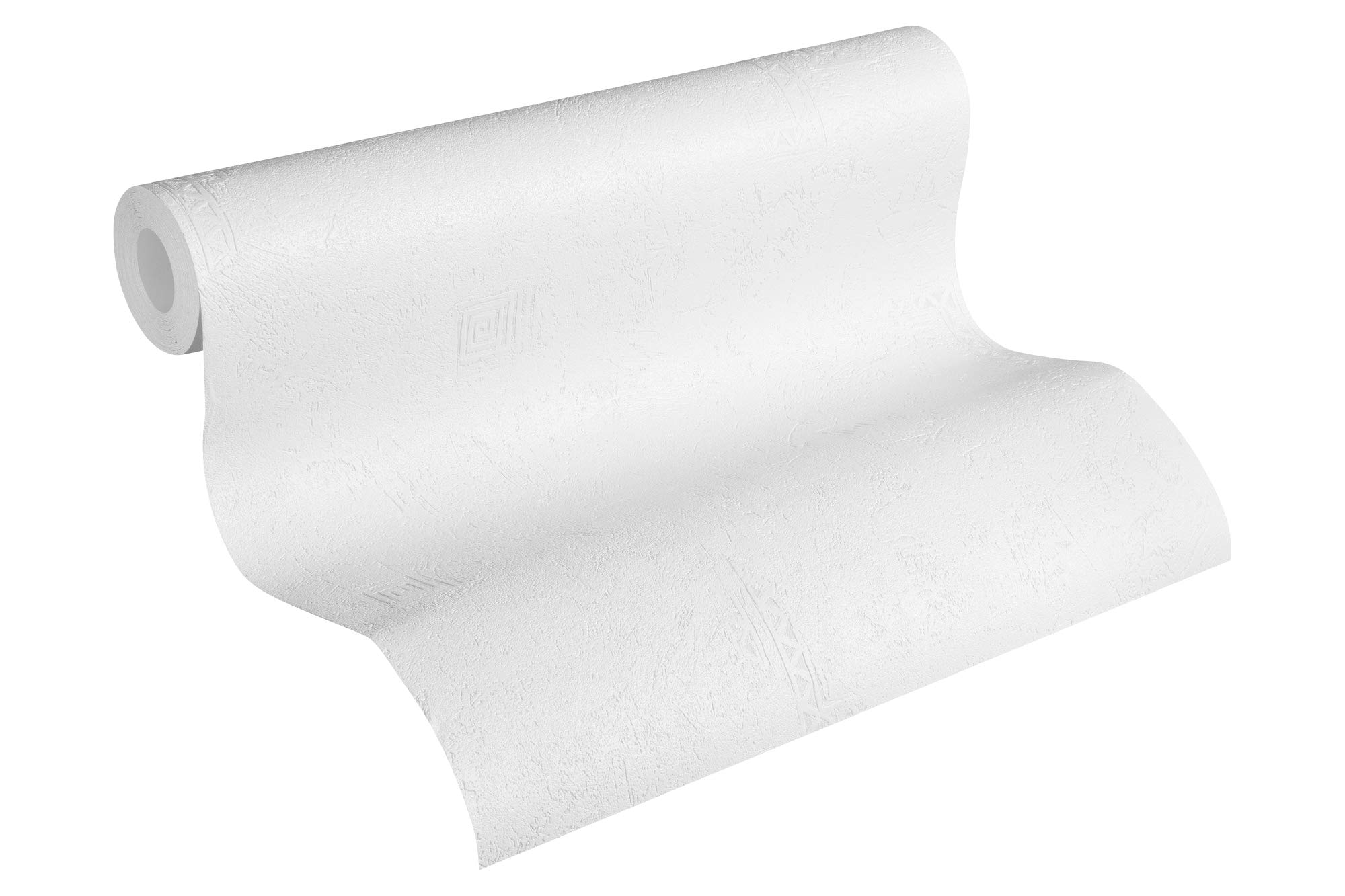 A.S. Création 321411 3214-11 Non-Woven Wallpaper 10.05 m x 0.53 m White Made in Germany