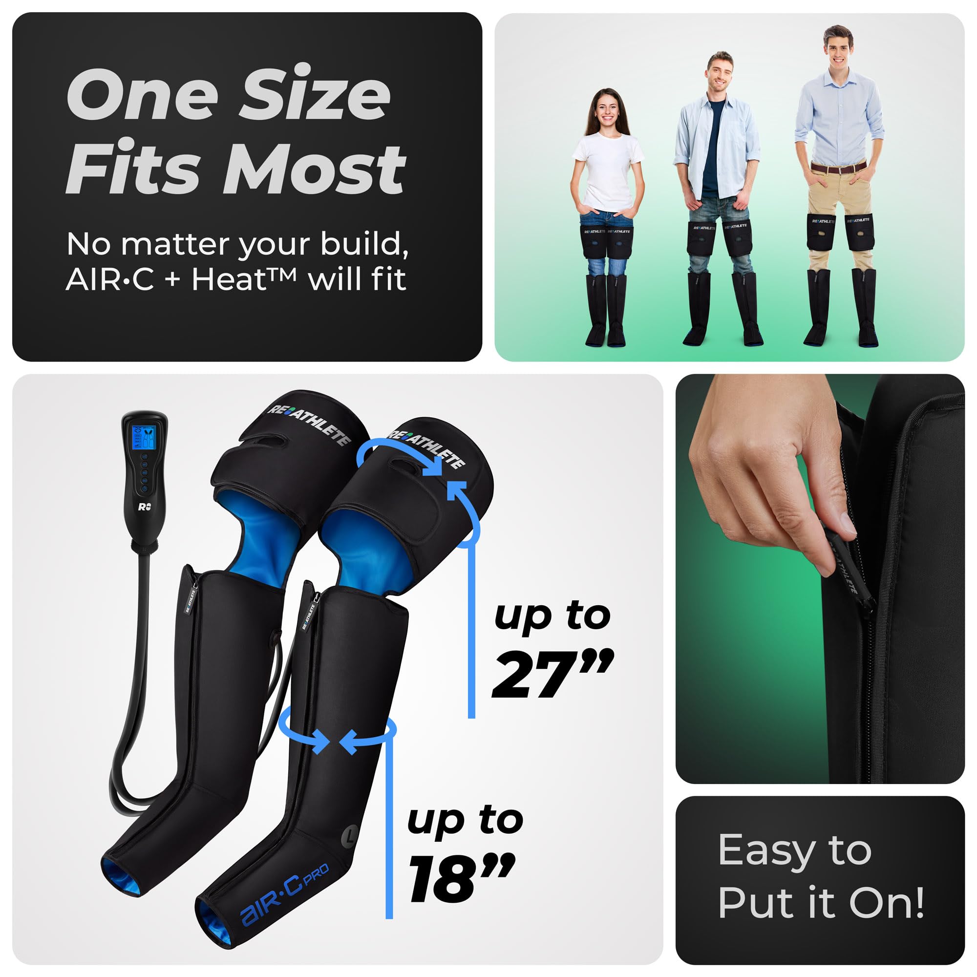 Accel Fit Machine Mua REATHLETE Leg Massager | Rechargeable & Portable Sequential ...