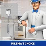 MR.SIGA Long Handle Bottle Brush 2 Pack Non-Scratch Nylon Bristles Gray view 2