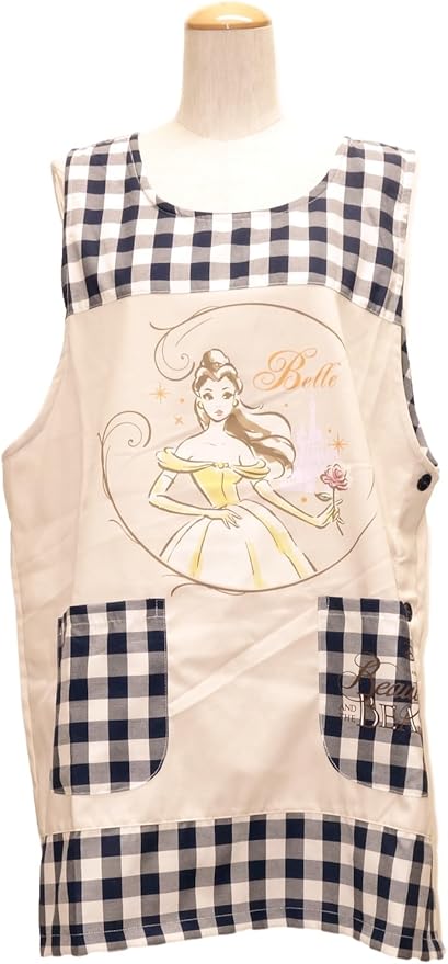 Amazon Co Jp 美女と野獣 サイドボタン キャラクター エプロン ディズニー ネイビー 347n おもちゃ