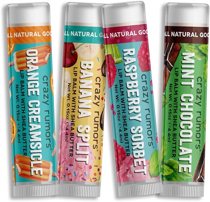 Crazy Rumors Lip Balm 4Pack Parlor Mix