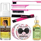 Goiple Edge Control Wax for Women - Strong Hold, Non-Greasy Smoother, Styling Wax for Black Hair - No Flaking, Rosemary Oil for Growth, Braiding Gel, Braid Mousse, Shine