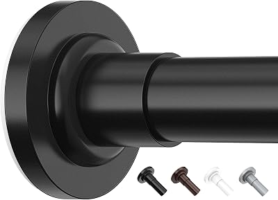 Yeabett Curtain Pole 48-154.9cm Extendable Telescopic No Drill No Slip