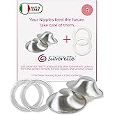 SILVERETTE The Original Silver Nursing Cups - Soothe and protect your nursing nipples -Made in Italy (Regular + O-Feel)