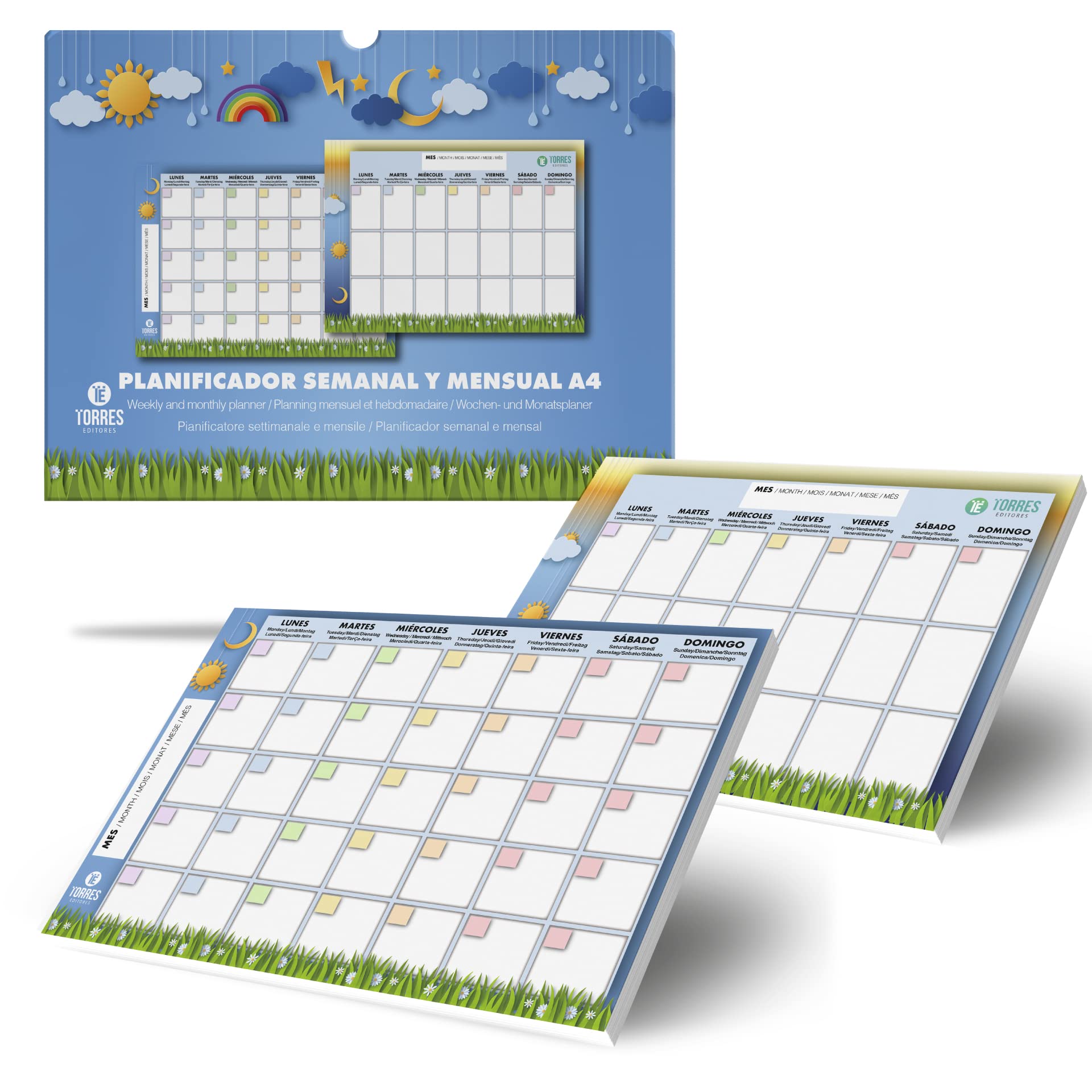 A4 Weekly & Monthly Planner | Weekly Planner | Daily Task Organizer (Children's A4)