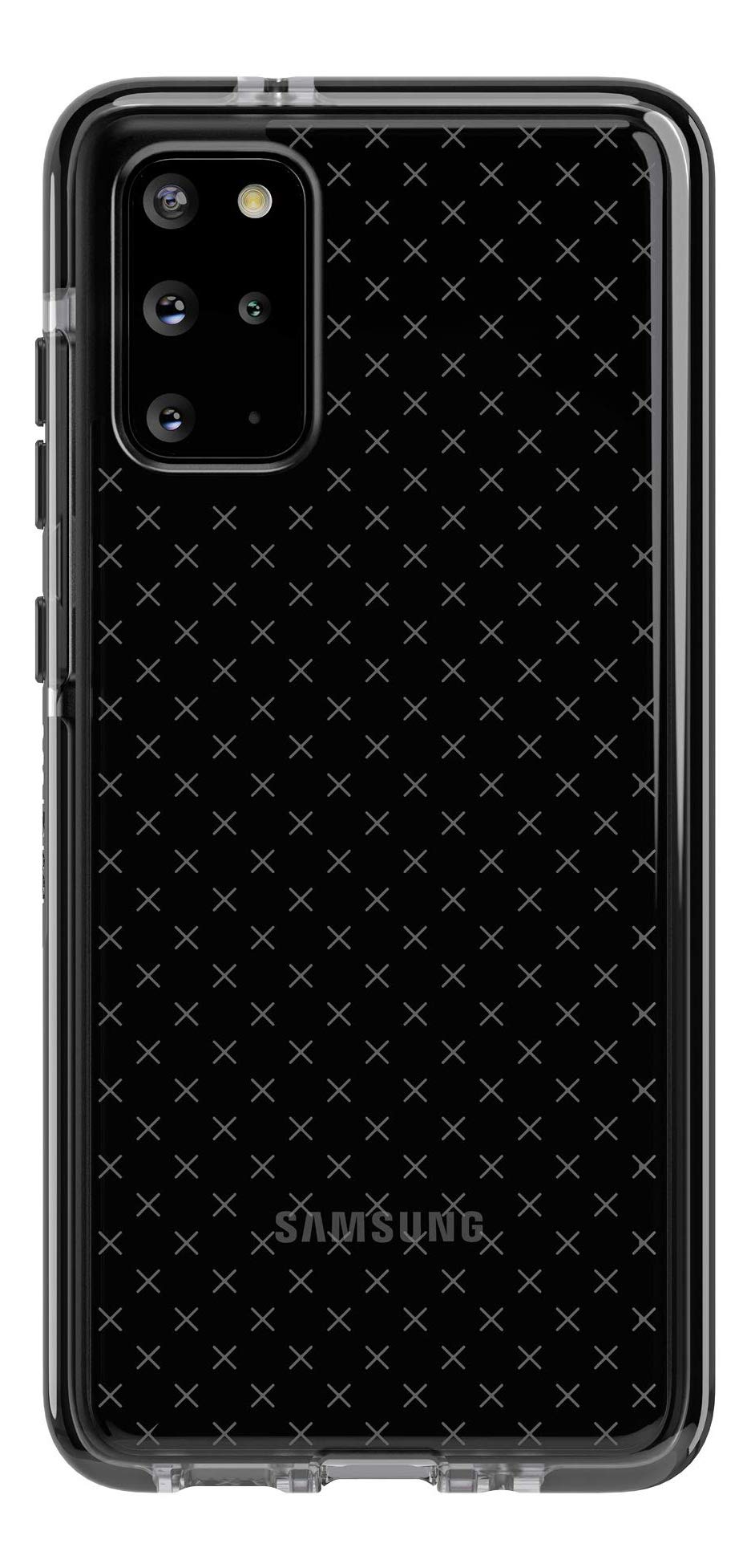 tech21 Evo Check Phone Case for Samsung Galaxy S20+ (Plus) Slim Profile 3 Meter Drop Protection Case Ultra-Thin Phone Case Protection with Antimicrobial – Smokey/Black,T21-7678