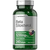 Horbäach Beta Sitosterol 1200mg | 240 Softgel Capsules | Mega Strength | Plant Sterols Complex | Non-GMO, Gluten Free Supplement