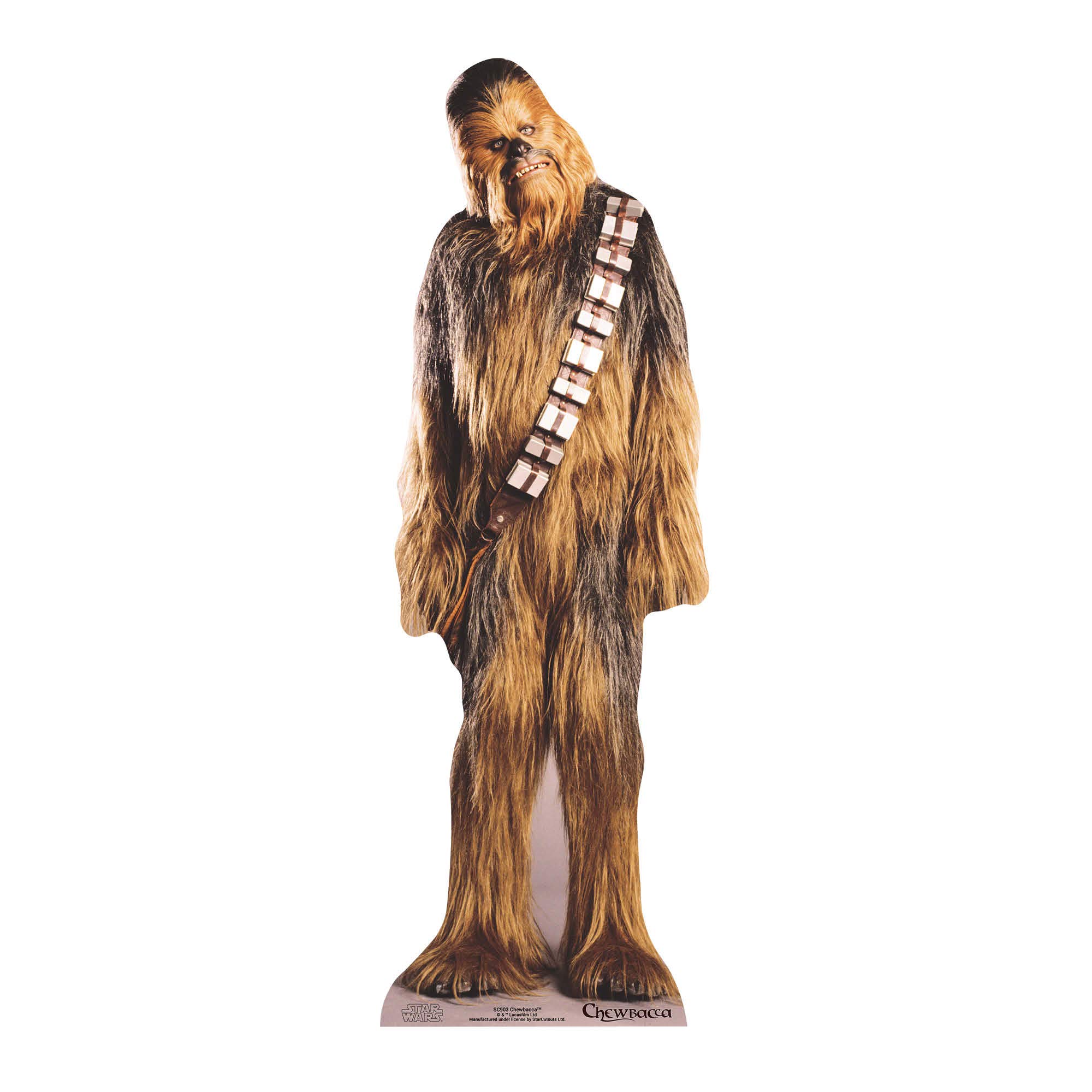 SC903 Chewbacca Mini Star Wars Cardboard Cutout Height 96cm Great for Fans, Parties and Collector
