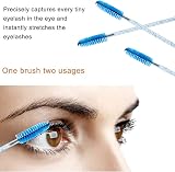 ZHIYE 50 Pcs Eyelash Mascara Brushes Wands Applicator Eyebrow Brush Kit view 2