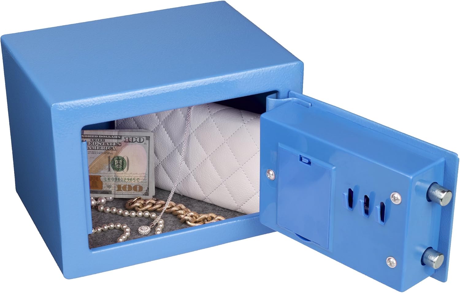Stalwart 65-E17-B Electronic Deluxe Digital Steel Safe, Blue - - 