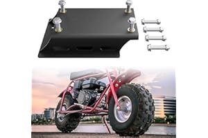 GZQIUYI Torque Motor Converter Riser Plate Mount for Predator 196/212/224cc Engine & Coleman CT200U/BT200X Mini Bikes/Go Karts/Baja Warrior - 1.75" Lift, High-Temp Coating, GX/Clone Engine Compatible