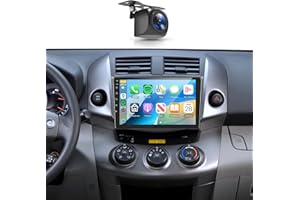 METEESER 8Core4+64G Car Stereo for Toyota RAV4 2006-2012 Wireless CarPlay/Android Auto Android Radio with Qualcomm 9" IPS Touch Screen,BT5.1,DSP Hi-Res,GPS,SWC,Backup Camera for Toyota RAV4 Radio