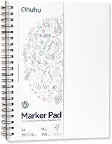 Ohuhu A4 Sketchbook Double-Sided Bleedproof 150GSM 60 Sheets Spiral