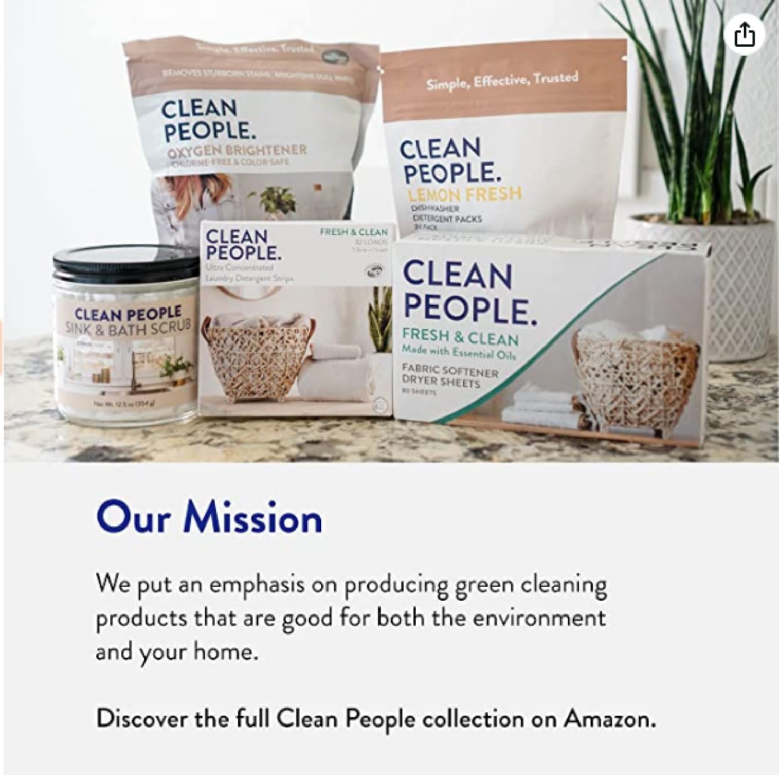 THE CLEAN PEOPLE Washing Machine Cleaner - Washer Machine Cleaner Tablets for Removing Odor, Grime & Scale Buildup - Front Load and Top Load Laundry Machine Cleaner - 10 Count