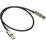 Monoprice 1m 28AWG External Mini SAS 26-Pin SFF-8088 Male to Mini SAS 26-Pin SFF-8088 Male Cable, Black (108184)