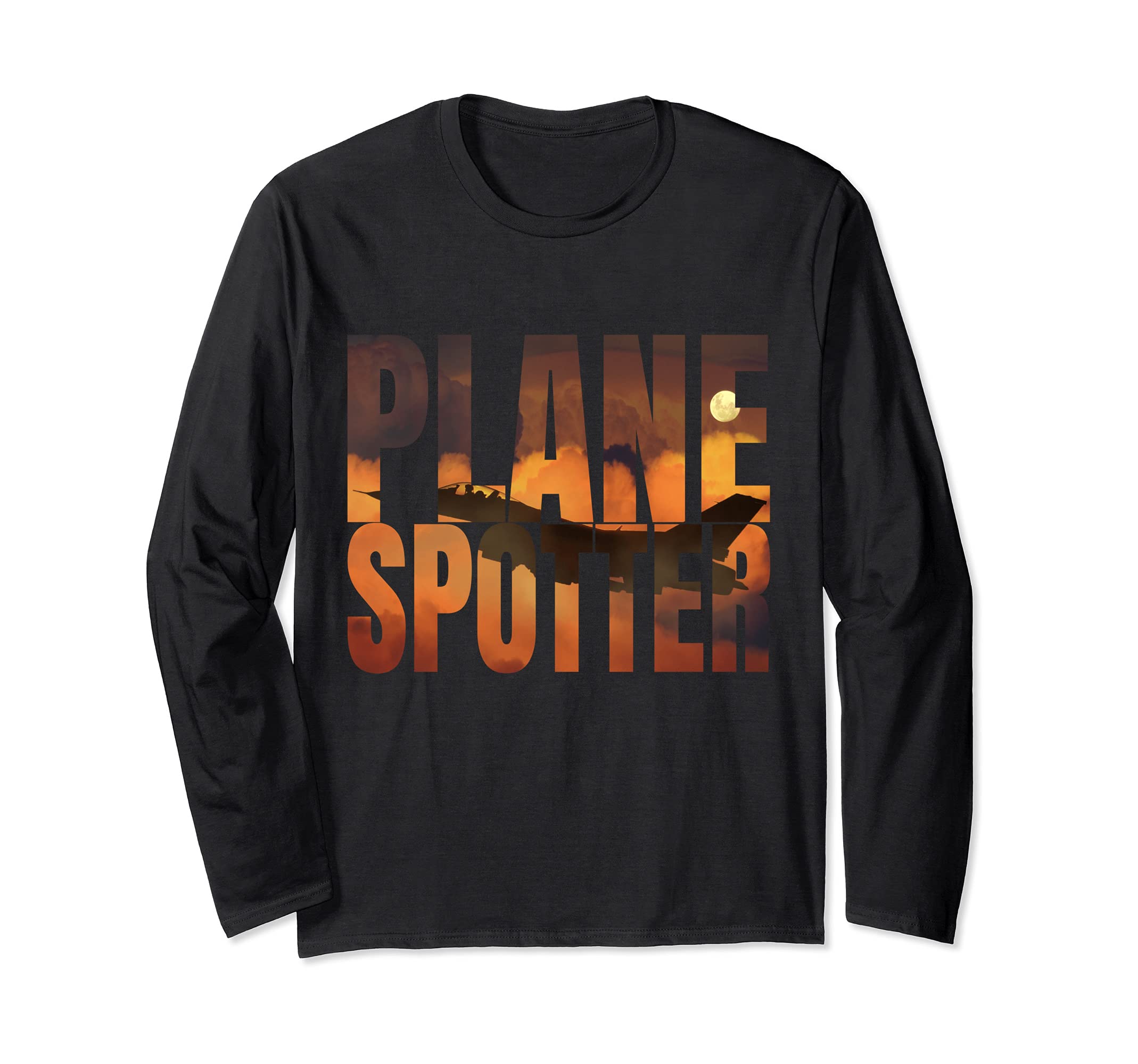 Photo Real Plane Spotting Spotter for Planespotter Long Sleeve T-Shirt