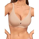 LUCKMEEY Bras for Women No Underwire Wireless Bras - Seamless Push Up Full Coverage Bralettes Comfortable Everyday Bra