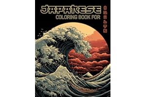 Japanese Coloring Book for Adults: Relaxing and Stress Relieving Coloring Pages Featuring +50 Japanese Themed Designs Landsca