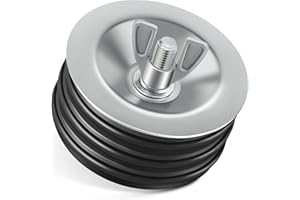 Dreyoo 1 Pcs 3 Inch End of Pipe Gripper Mechanical Plug, Steel Drain Pipe Cover with Galvanized Screw and Wing Nut for Outdoor Sewer Cleanout Drain