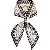 CYian Head Scarf for Women Silky Feeling Hair Scarf Satin Fashion Neck Scarves Long Thin Bag Purse Scarfs for Handbag