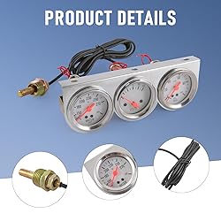 JDMSPEED 2 inch Triple Gauge Set - Oil