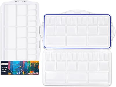 Liquidraw 42 Well Plastic Paint Palette | Air Tight & Easy Clean