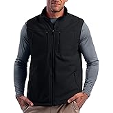 SCOTTeVEST Fireside Fleece Vest for Men - 15 Hidden Pockets - Warm Wrinkle Resistant for Travel & More