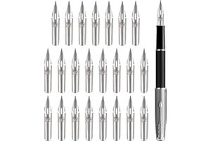 beinkmake 20Pcs Comic Pen G Model Nib Set Fountain Pen Nibs Replacement Stainless Steel Nibs Accessories for Writing Painting Signing Sketch Office Students Stationery