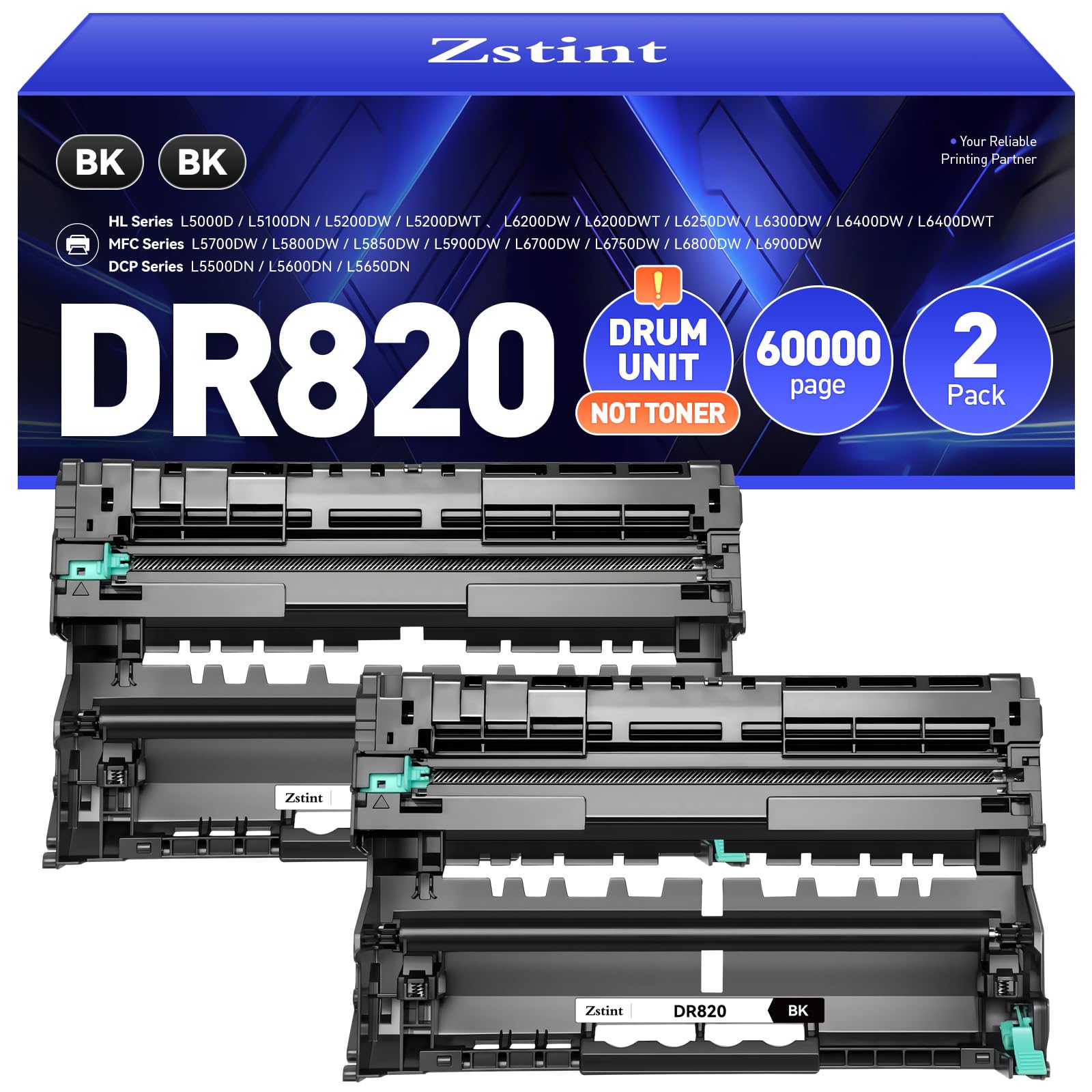 DR820 Drum Unit (Not Toner) Replacement for Brother
