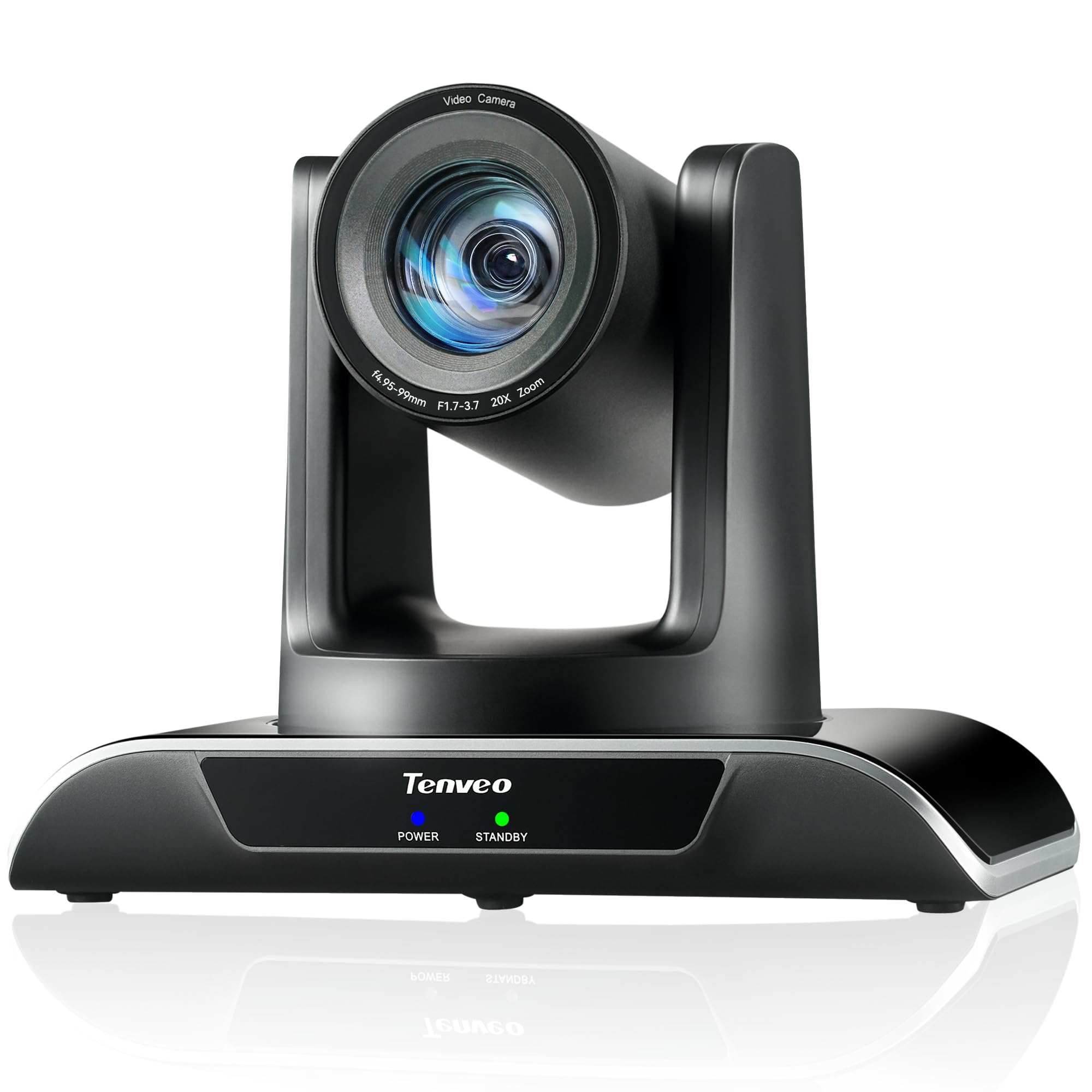 Tenveo HDMI/USB3.0/LAN(PoE) Cámara PTZ AI Humanoide y Seguimiento automático de rostros, Control de gestos AI, Zoom óptico 20X Cámara PTZ IP Transmisión en vivo, FHD 1080P 60FPS, para servicios de la Iglesia Adoración Transmisión en vivo
