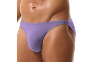 BANGWEAR Profile Briefs Men's Bikini Brief Soft Viscose Rib Bikini Underwear