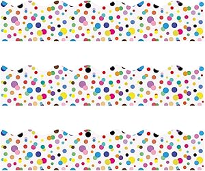 Border Trim - Bulletin Borders Stickers, 50 ft Back-to-School Decoration Borders for Bulletin Board/Black Board Trim, Teacher/Student Use for Classroom/School Decoration