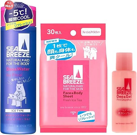 Amazon Amazon Co Jp限定 Seabreeze シーブリーズ デオ ウォーター アイスフローラル 160ml フェイス ボディシート フレッシュアイスティー 30枚 おまけ デオ ジェル 医薬部外品 セット 30枚 おまけ Seabreeze シーブリーズ デオドラントボディシート 通販