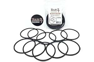 BAR27 INNOVATIONS Bar27 Rock Tumbler Replacement Drive Belts 10 Pack Compatible with Thumlers A-R1, A-R2, A-R6, A-R12, B #401, Black