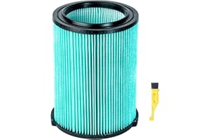 MZY LLC VF6000 5-Layer HEPA Replacement Filter for Ridgid Shop Vac 5-20 Gallon Wet/Dry Vacuums WD5500 WD0671 WD6425 WD7000 WD1280 WD1851 WD1680 WD1956 RV2400A 1400RV RV2600B, for Husky 6-9 Gallon Vacs