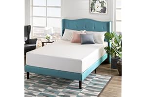 ZINUS 12 Inch Green Tea Memory Foam Mattress, Fiberglass Free, Patented Custom Contour Support, Sturdy Base Foam, CertiPUR-US Certified, Bed-in-a-box, Queen, White