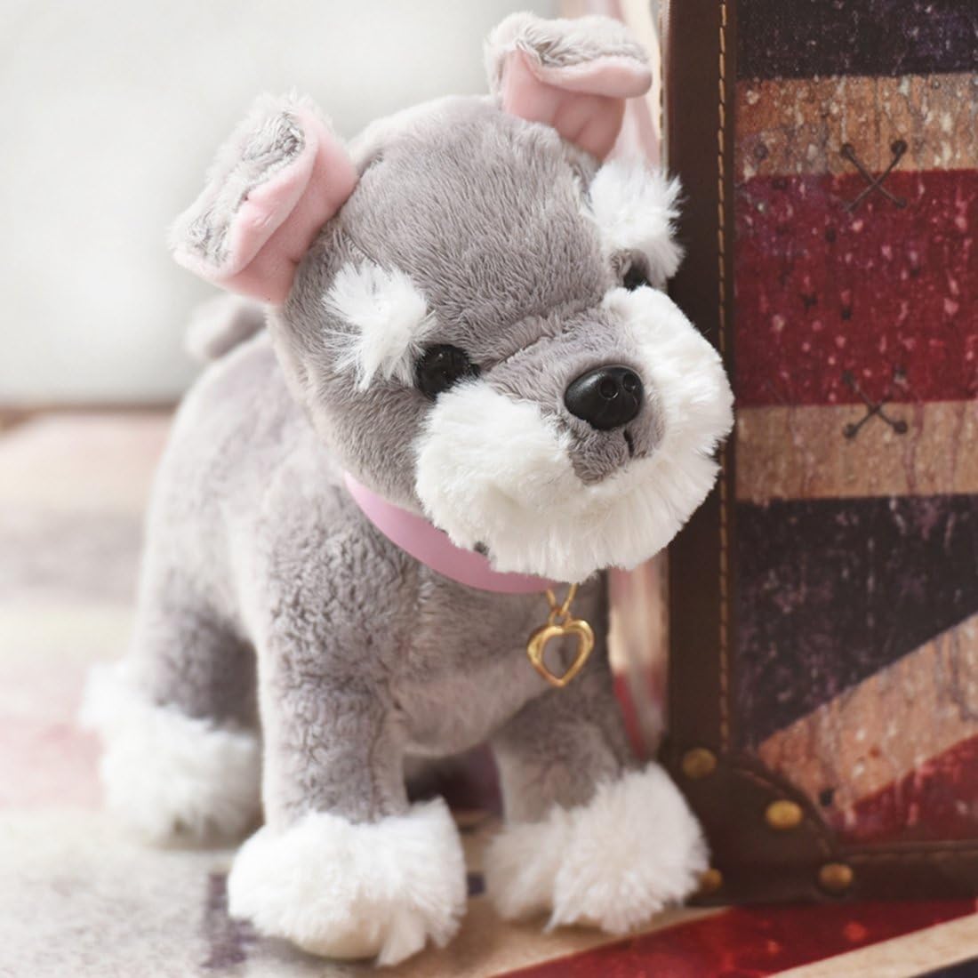 Amazon ぬいぐるみ 犬 ふわふわ もちもち かわいい 小さい リアル チワワ ミニチュア シュナウザー おもちゃ 誕生日 プレゼント 贈り物 子供 彼女 お祝い ぬいぐるみ おもちゃ